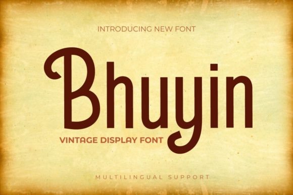 Bhuyin: A Display Font That Gives Small Brands a Bold Voice