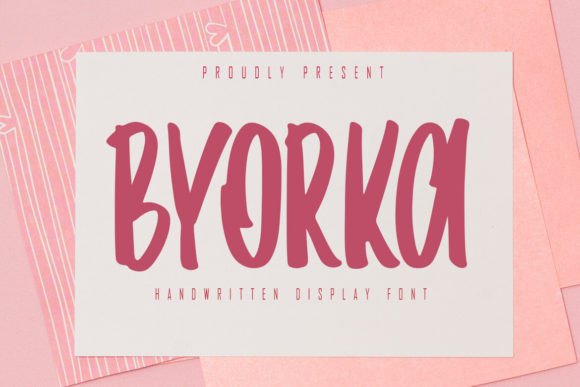 Byorka: A Handwritten Display Font for Makers and Dreamers