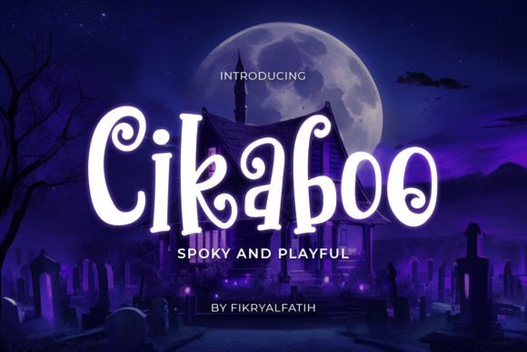 Cikaboo: A Playfully Spooky Display Font for Creative Projects