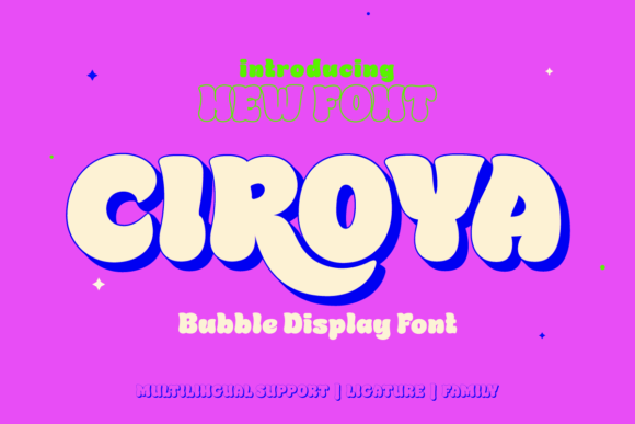 Ciroya: A Fun Display Font for Handmade Labels & Crafts