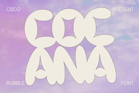 Cocana: A Playful Bubble Font That Adds Instant Charm to Handmade Products
