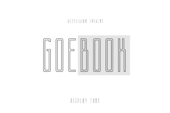 Goebook Font: Elegant Display Typography for Makers