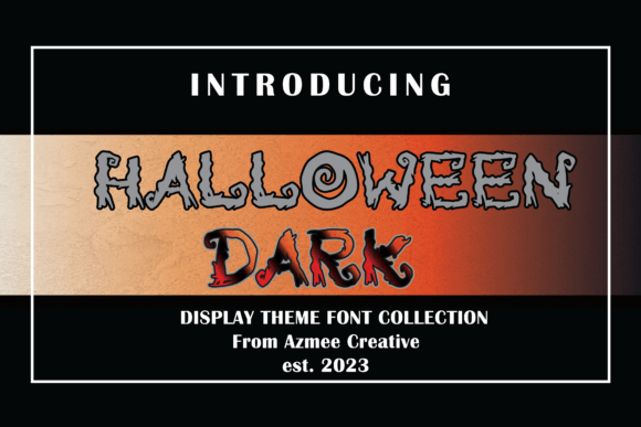 Halloweendark: A Display Typeface That Sets the Tone