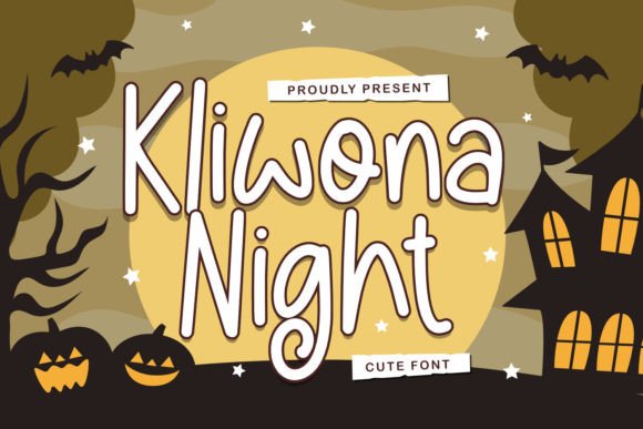 Kliwona Night: A Playfully Spooky Font for Makers