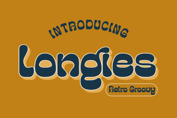 Longies: A Retro Groovy Display Font for Handmade Brands