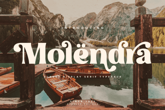 Molendra: A Display Font That Makes Your Campaign Stand Out
