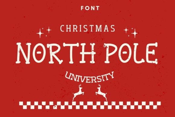 North Pole Christmas: A Display Font for Editorial Joy