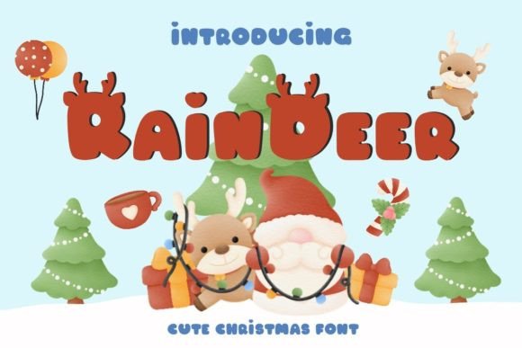 Raindeer: A Playful Festive Display Font for Campaigns That Stick