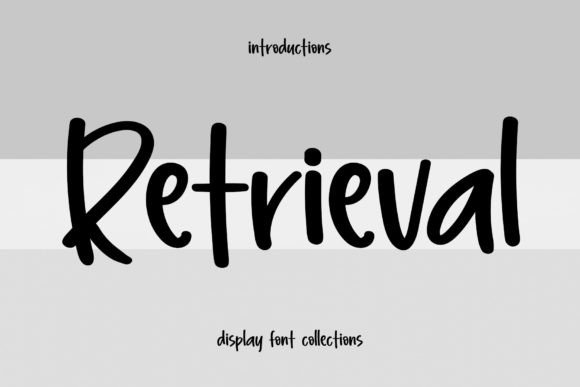 Retrieval Typeface: A Playful Display Font for Bold Campaign Visuals