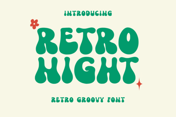 Retro Night: A Playful Display Font for Branding
