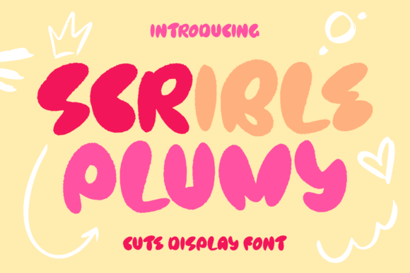 Scrible Plumy: A Modern Whimsical Display Typeface