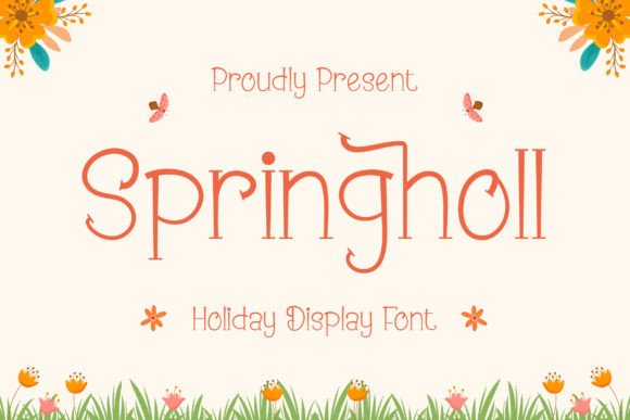 Springholl: A Joyful Display Font for Branding That Feels Like Spring