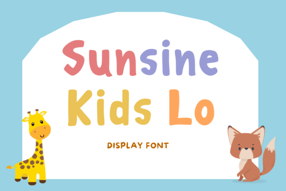 Sunsine Kids Lo: A Playful Display Typeface for Web Design