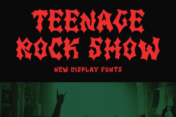 Teenage Rock Show: A Bold Display Font That Elevates Real Small Business Branding