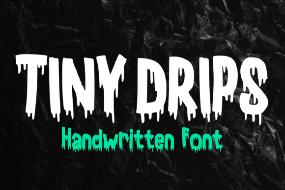 Tiny Drips: A Bold Display Font for Expressive Branding