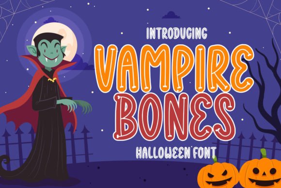 Vampire Bones: A Playful Display Font for Handmade Products