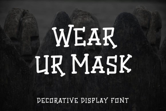 Wear Ur Mask: A Spooky Display Font for Web Design